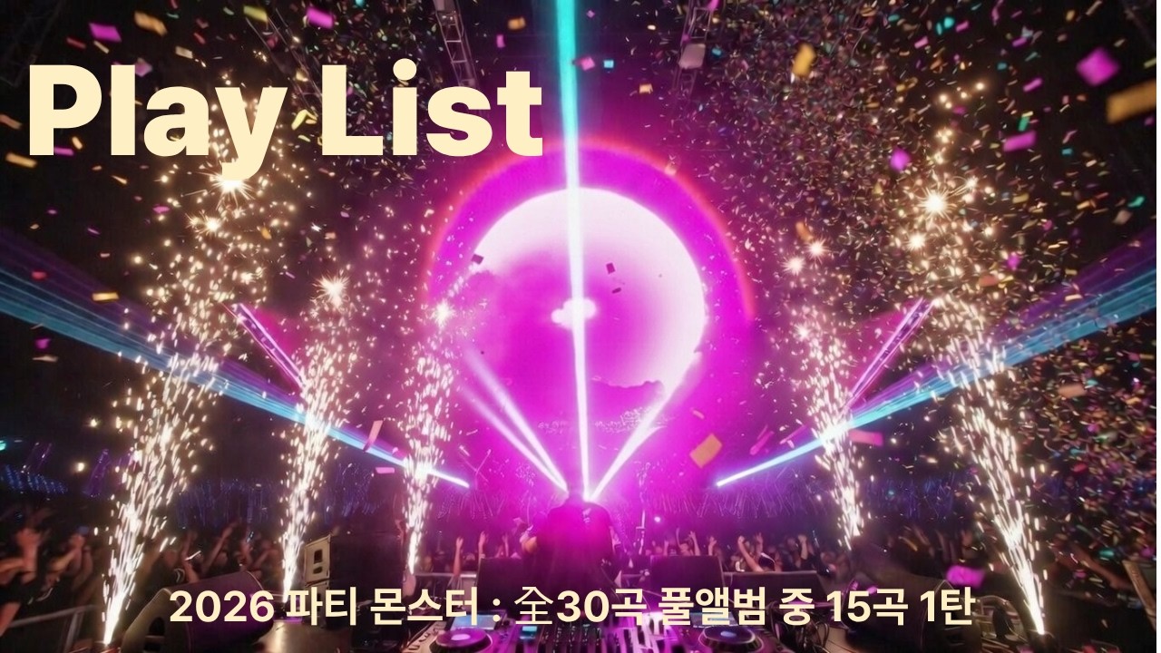🎉 2026 파티 몬스터 : 全30곡 풀앨범 중 15곡 1탄🔥