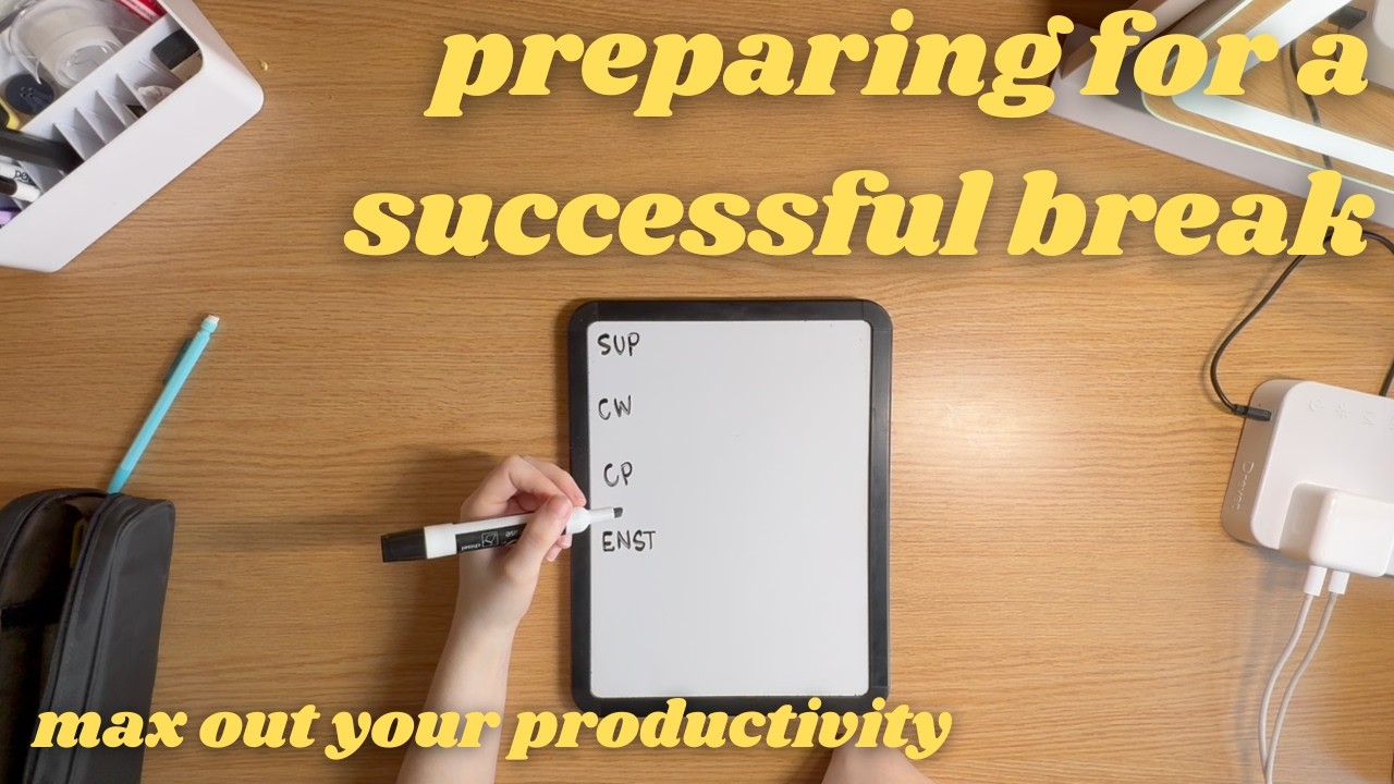 how to have a productive spring break