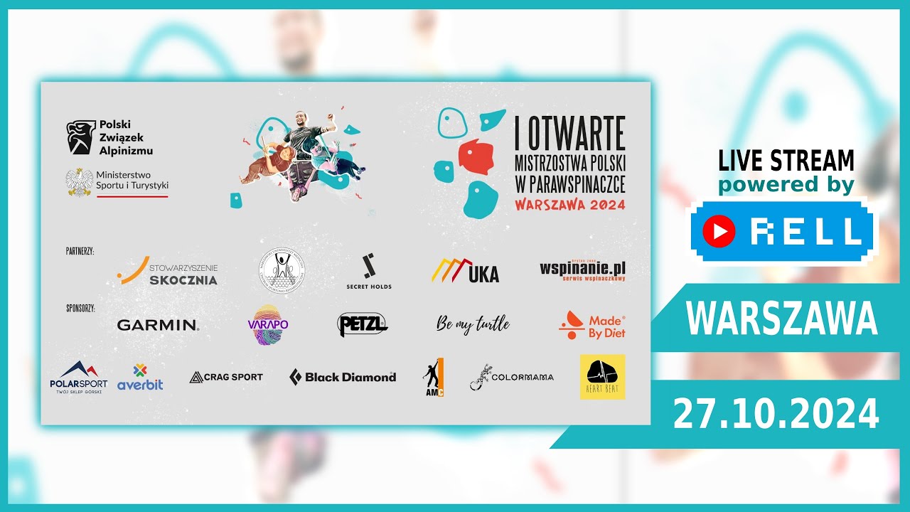 【▶️RELL 】 I OTWARTE MISTRZOSTWA POLSKI W PARAWSPINACZCE – WARSZAWA 2024 - 27.10.2024