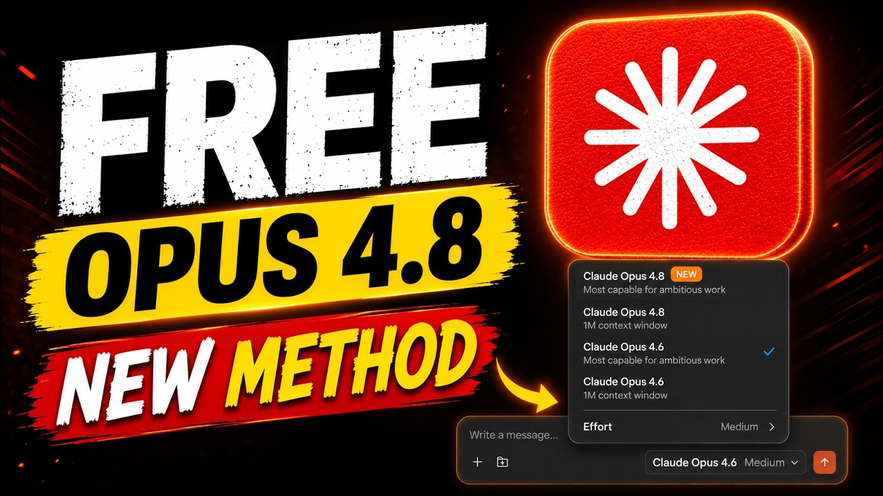 I Used Claude Code for FREE  Opus 4.8 + Sonnet 🤯 Live Proof