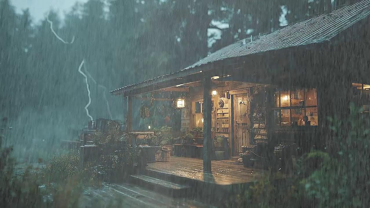 Ultimate Rainstorm for Sleep - Instant Deep Sleep | Calming Rainstorm Soundscape | Study, Relax, Foc