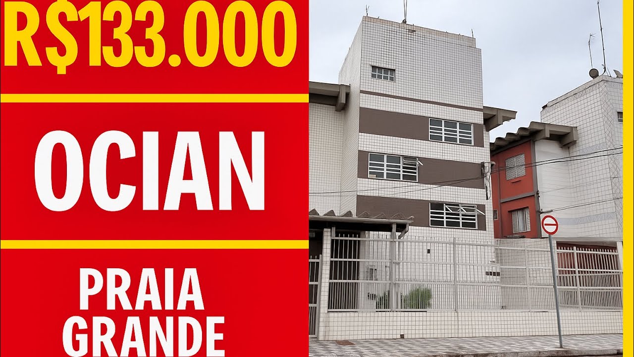 R$133.000 | Kitnet Reformada em Ocian, Praia Grande | Próx. ao Centro e ao mar, OPORTUNIDADE 🌴