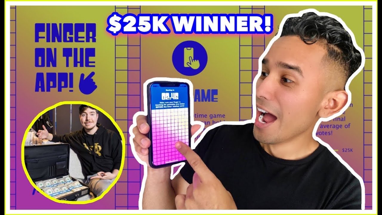 MrBeast Finger On The App Challenge! **DID WE WIN $25,000?!**
