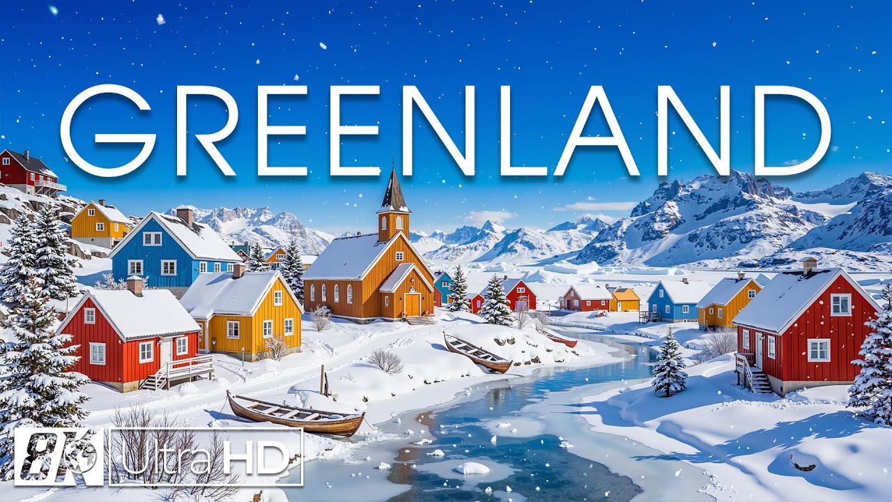 Зима в Гренландии 8K | Замерзшие фьорды, возвышающиеся айсберги и арктическая дикая природа