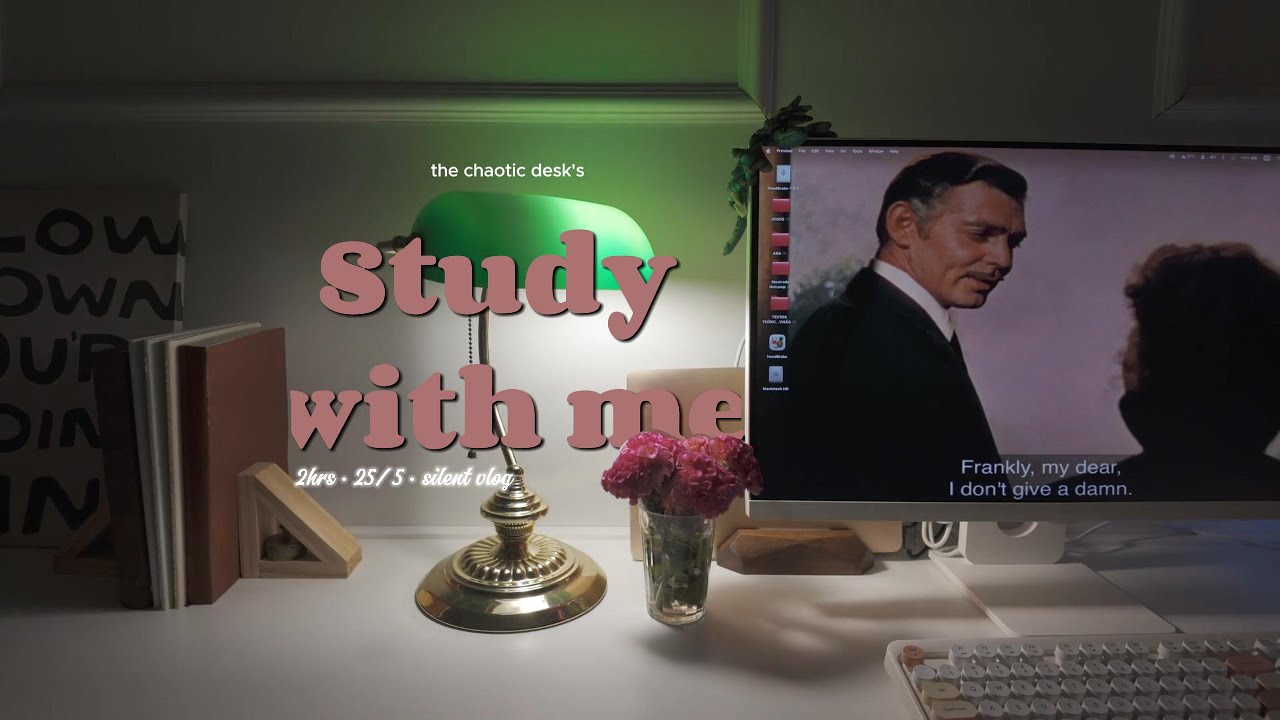 2-HOURS STUDY WITH ME | Pomodoro 25-5 | Ambient Sounds | No Music | Back to Studying