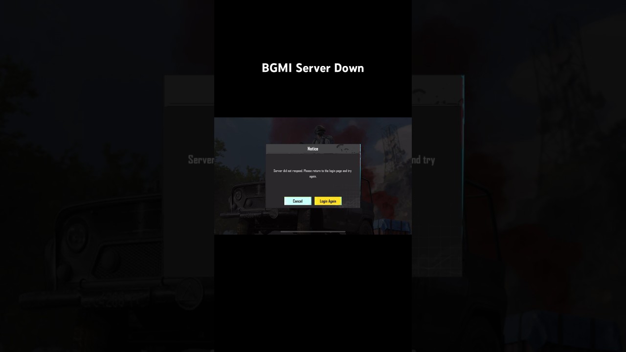 BGMI server down today🥹 | Fix it😱 #bgmi #shorts #serverdown