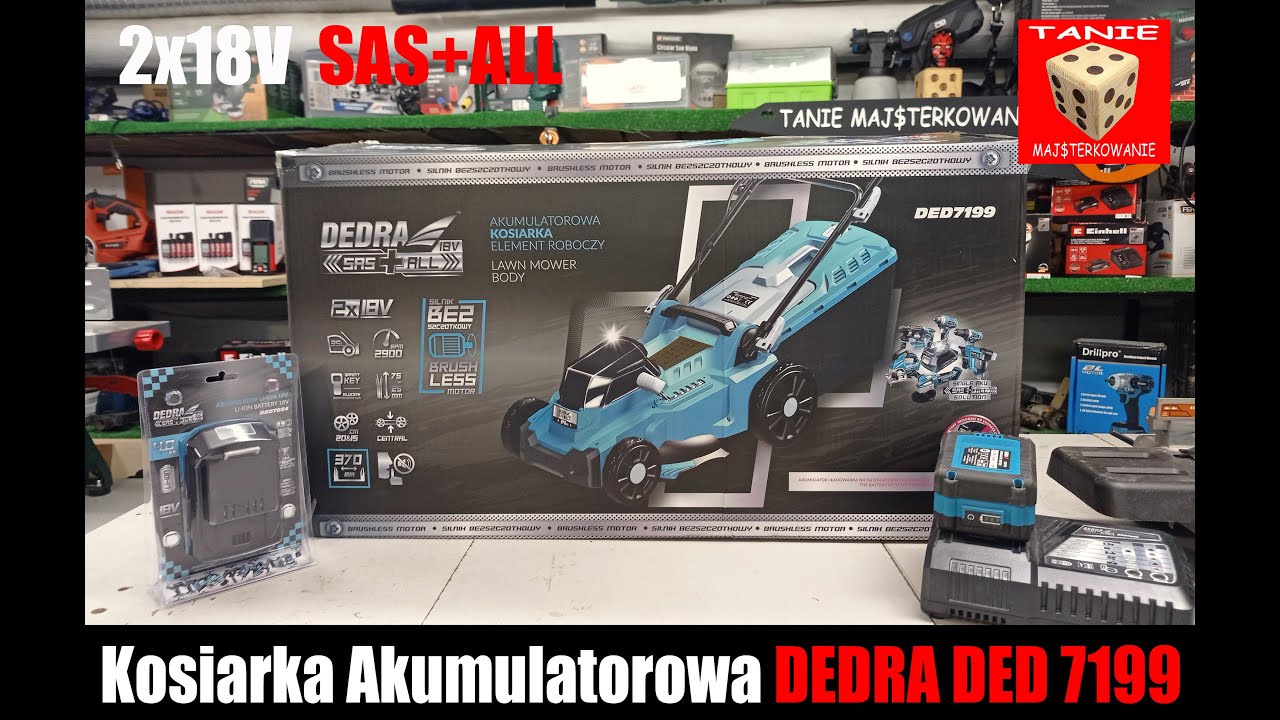 Kosiarka Akumulatorowa Dedra DED 7199  2x18V SAS+ALL   Wreszcie Brak Kabla !!!