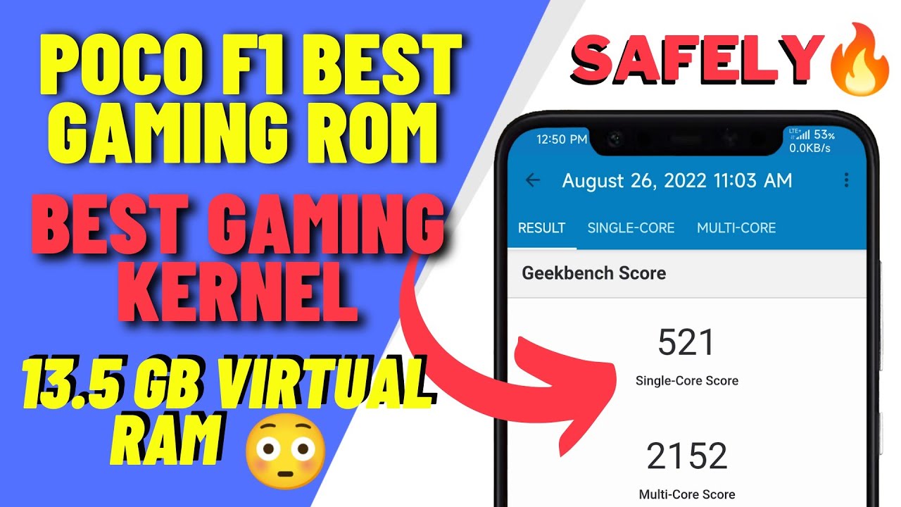 POCO F1 BEST GAMING ROM | BEST GAMING KERNEL FOR POCO F1 ( AUGUST 2022) | INSTALLATION