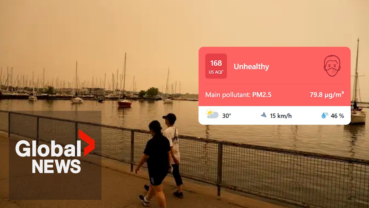 Toronto air quality ranked worst in the world as wildfire smoke settles in