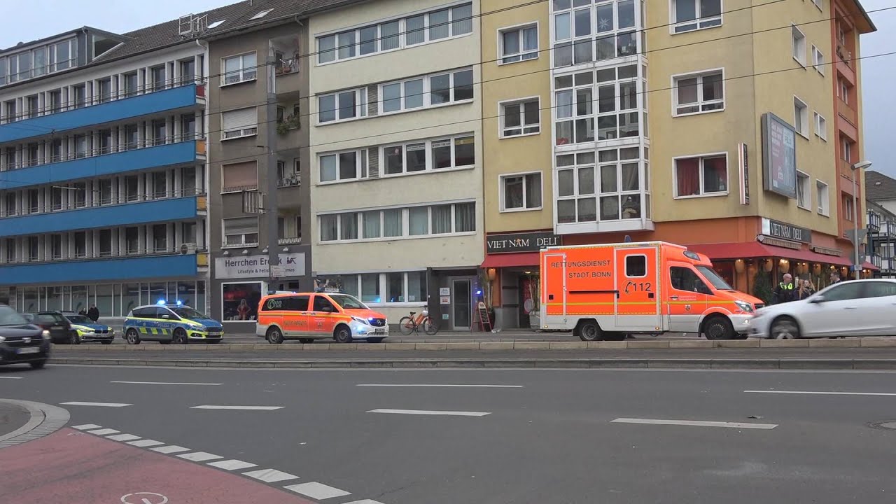 Medizinischer Notfall mit Reanimation am Vietnam Deli Restaurant in Bonner Zentrum am 08.03.20