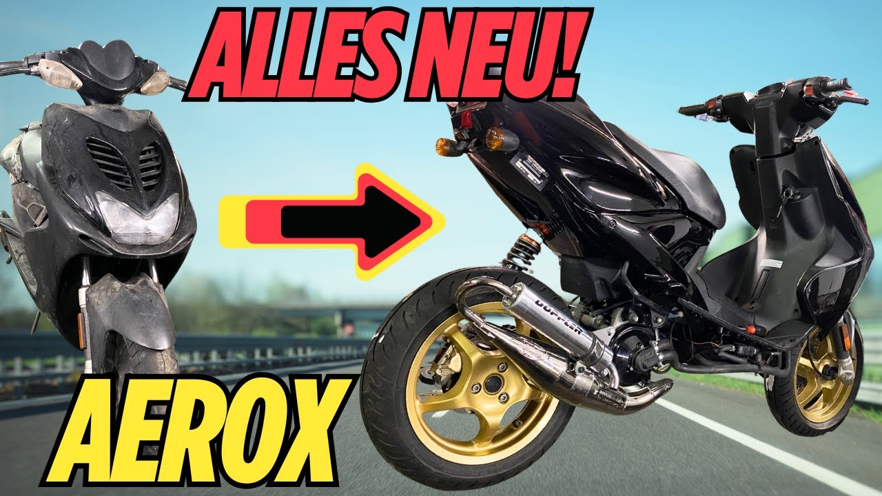 Yamaha AEROX Verkleidung + Stage6 BREMSE NEU!
