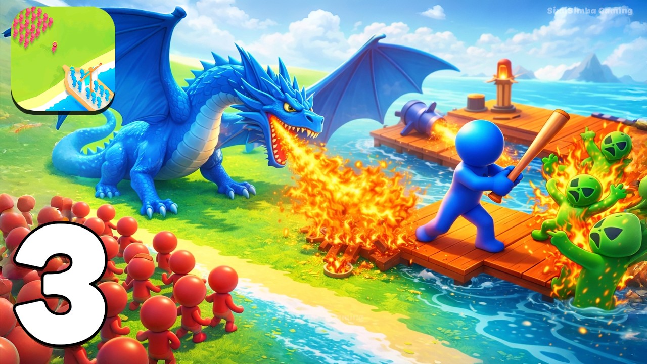 Игровой процесс Middle Earth Conqueror: Завоевывайте вражеские острова и создавайте сильнейшую ар...