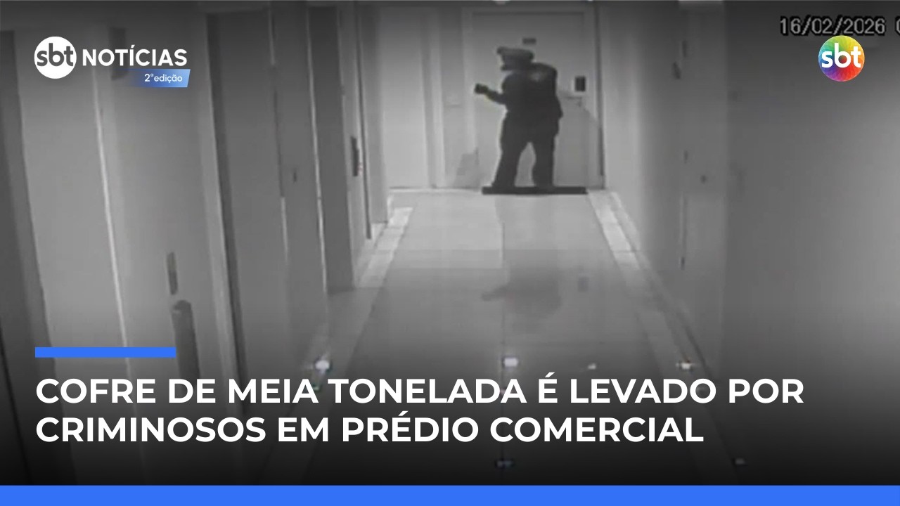 Imagens inéditas mostram ação de quadrilha em furto milionário de joias em SP | #SBTNotícias