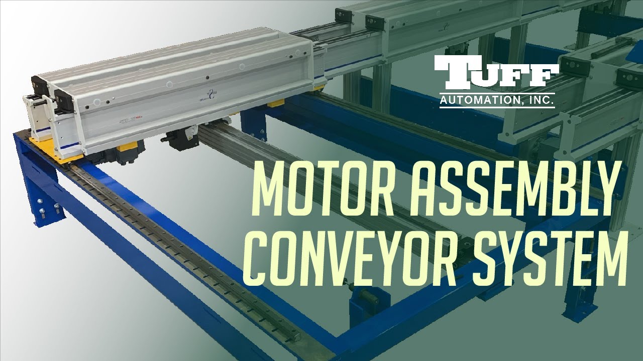 Motor Assembly Chain Conveyor System (Transept Conveyor) l Tuff Automation