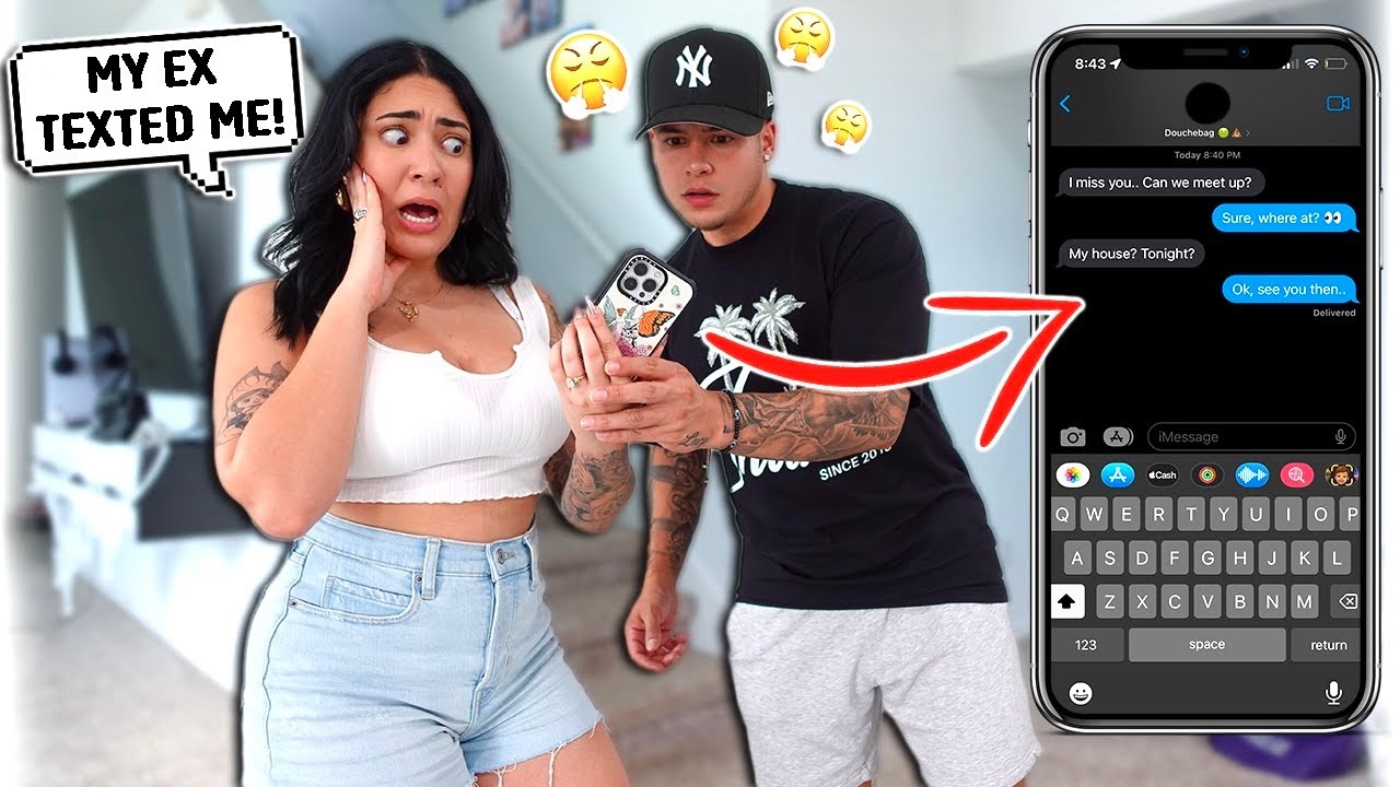 My Ex Boyfriend Texted Me.. *FIANCE SNAPS*
