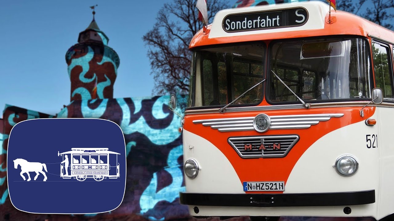 Blaue Nacht Nürnberg 2017 | historische Busse im Einsatz | #sfnbgTV