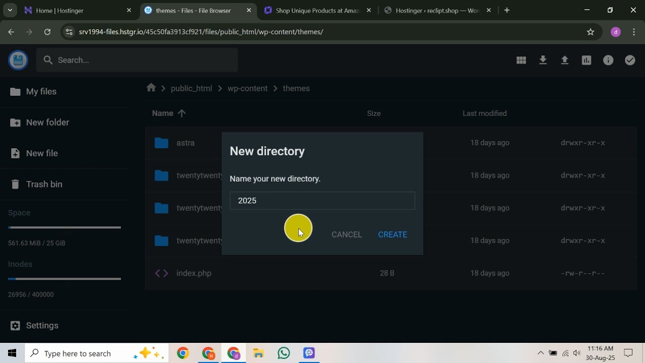 How to Create Child Theme on Hostinger WordPress