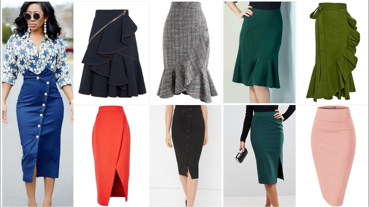 vintage style skirt design ideas - midi high waist skirt's ideas