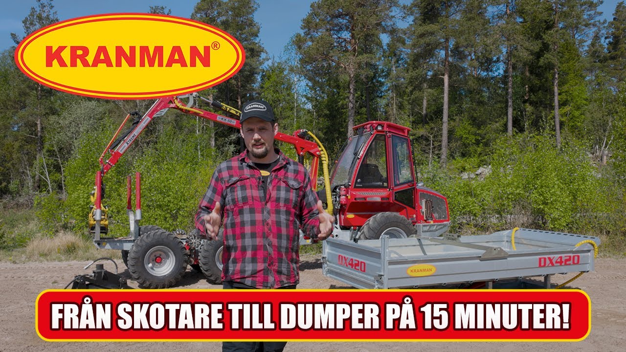 Kranman 960 – gör om miniskotaren till en minidumper