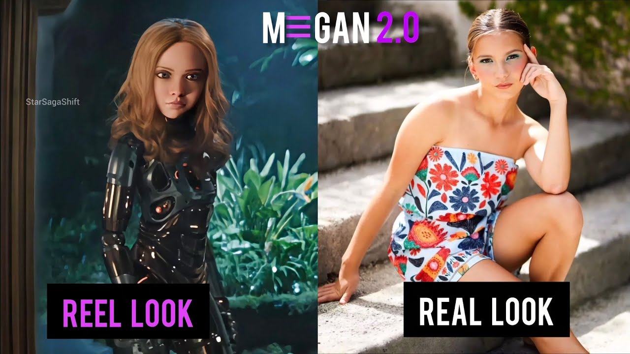 MEGAN 2 (2025) | Reel Look vs Real Look | Cast Transformation 🔥