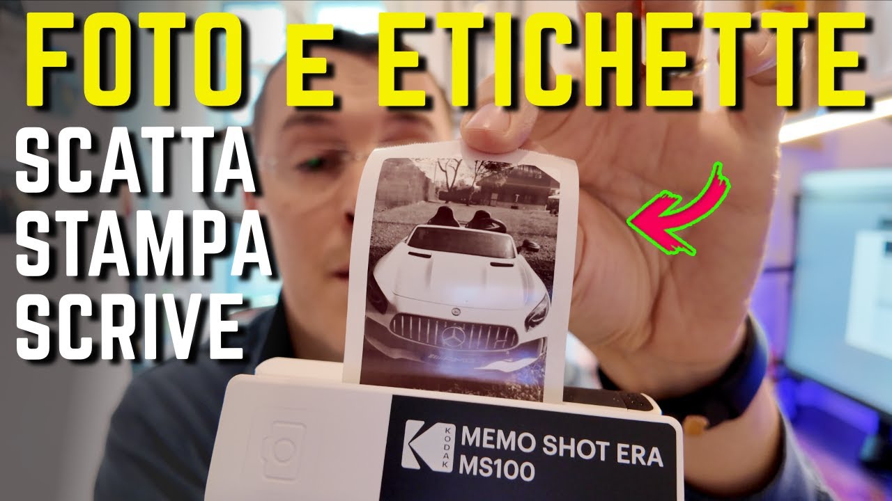 STAMPO foto adesive SENZA INCHIOSTRO con KODAK Memo Shot Era 📸