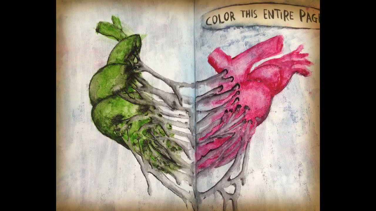 WRECK THIS JOURNAL || Color This Entire Page (page 102)