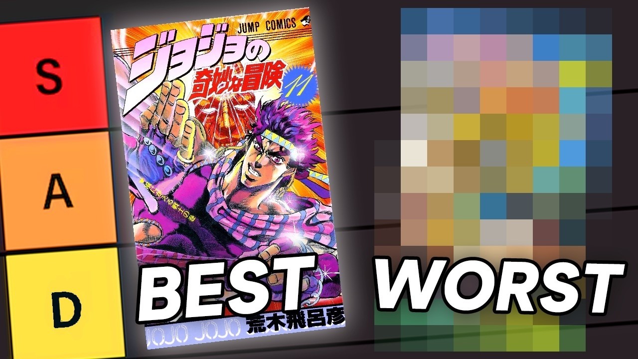 Все обложки томов JOJO — РЕЙТИНГОВЫЕ! (Части 1–3)