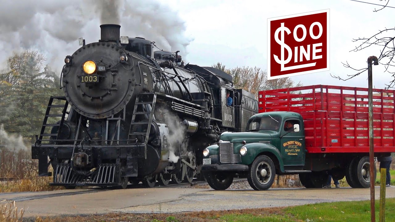 SOO Line 2-8-2 Mikado #1003 in 4K