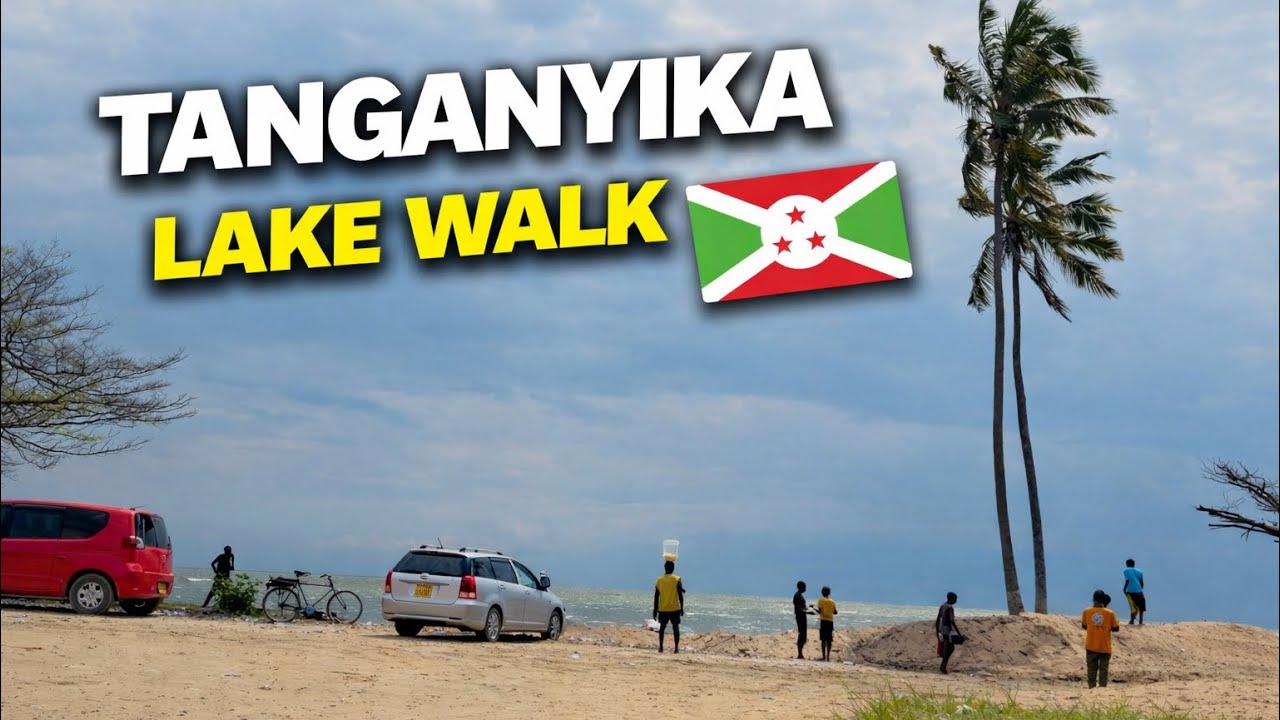 Relaxing Walk by Lake Tanganyika 🇧🇮 | Bujumbura Burundi