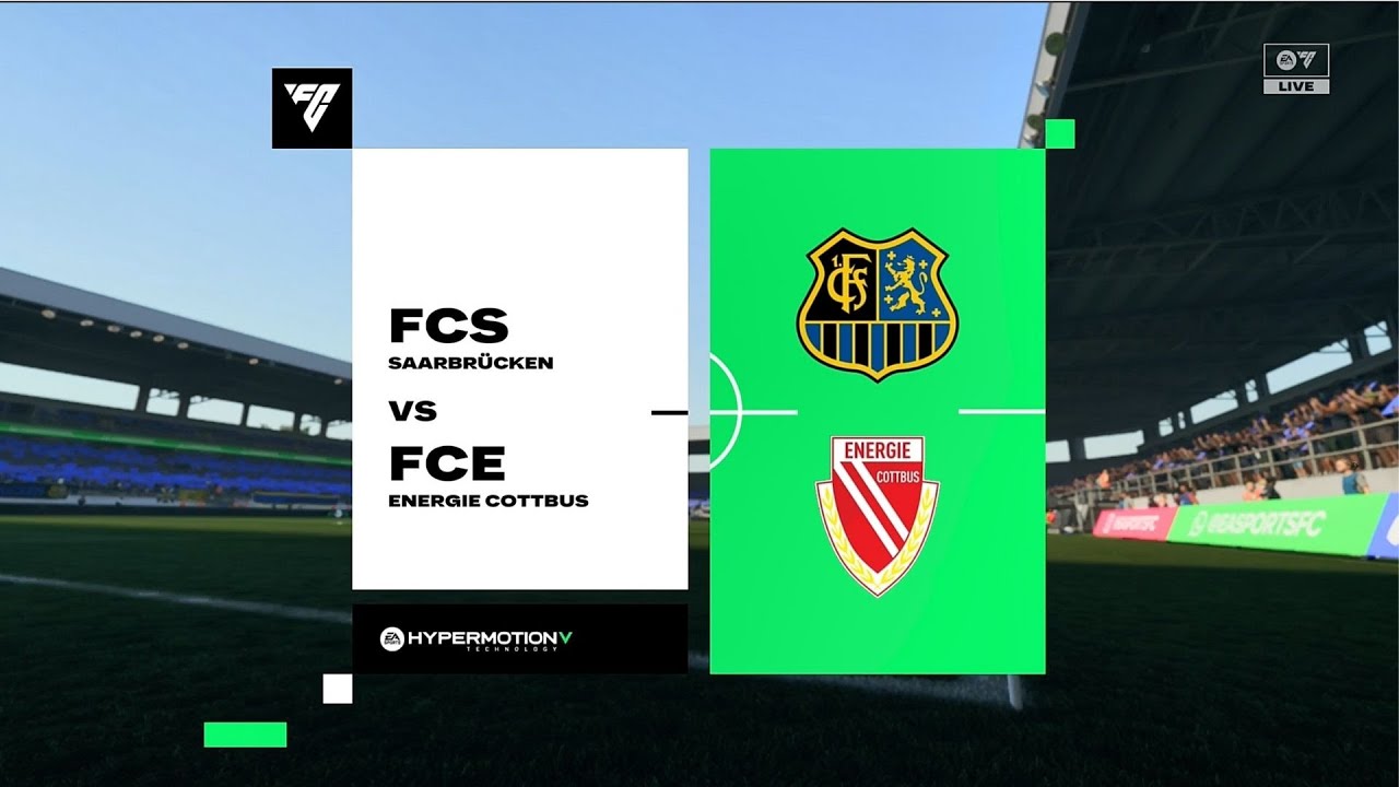 EA Sports ФК 26 | Саарбрюккен против Энерги Котбус - 3-я немецкая лига | Геймплей PS5