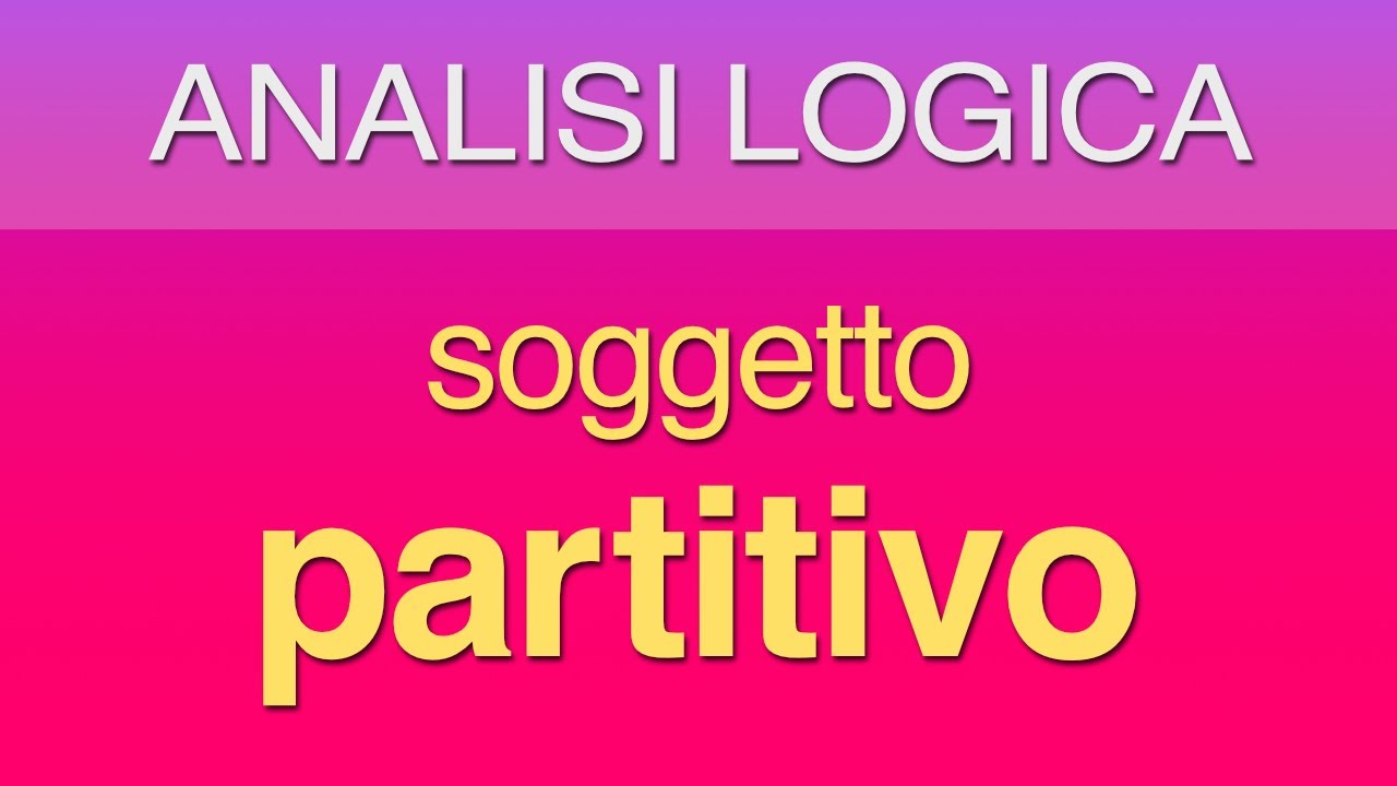 Soggetto partitivo