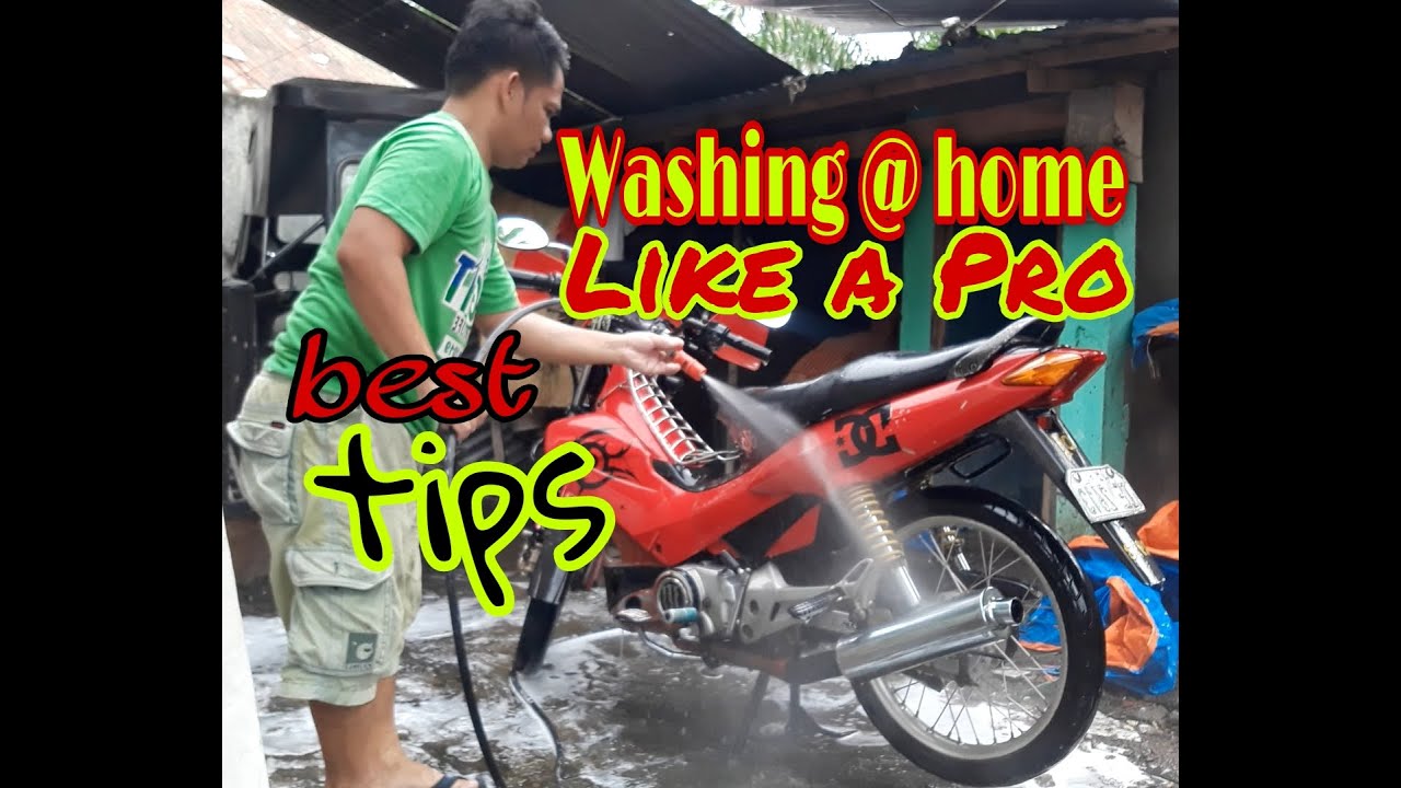 How to wash motorcycle properly