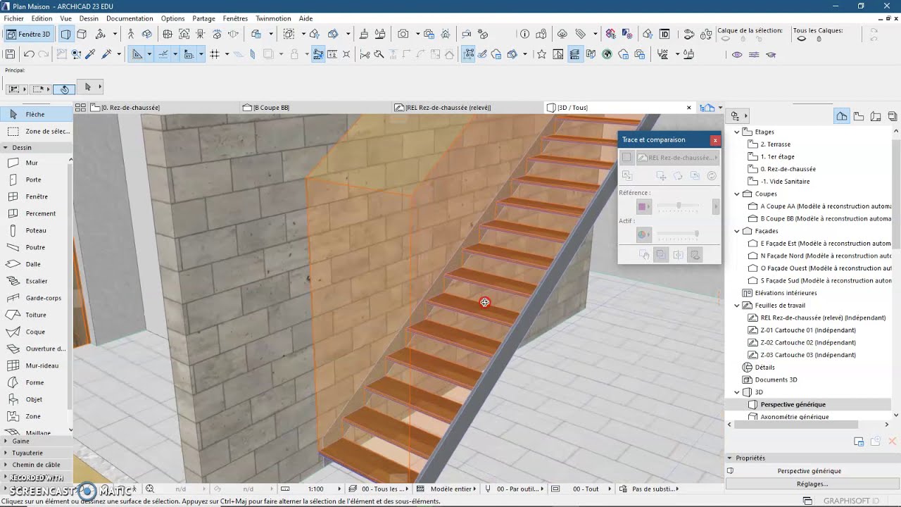 Comment créer des escaliers avec archicad