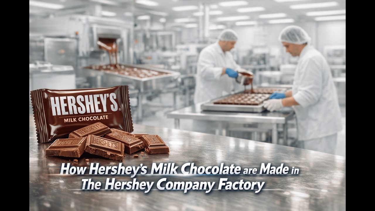 Making Hershey’s Milk Chocolate Step by Step | Amazing USA Factory Process