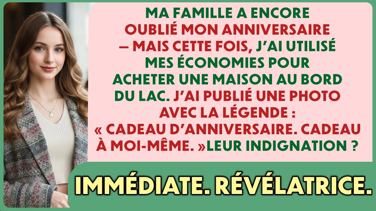 Ma famille oubliait mon anniversaire, mais offrait des fêtes somptueuses à ma sœur. Cette fois…