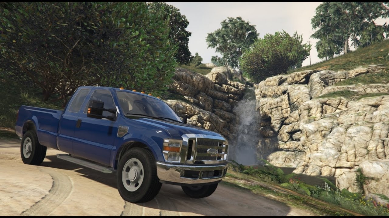 Grand Theft Auto 5 - Ford Super Duty 6.4 Powerstroke Mod! - REVIEW - GTA 5