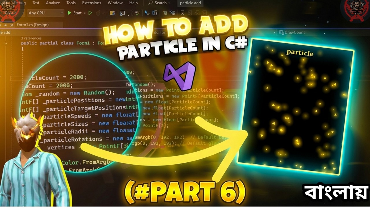 How To Add PARTICLE C# PART 6 |PANEL MAKING BANGLA |DRAGOXPANEL