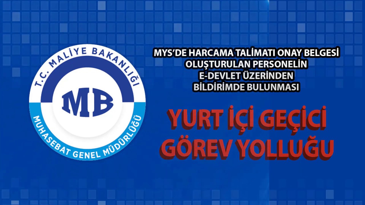 E-Devletten Geçici Görev Yolluğu Bildirimi