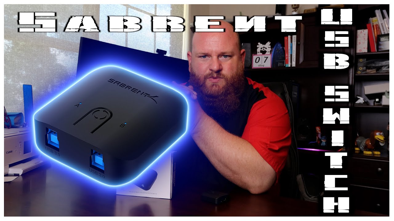 Easily switch from one computer to another (Sabrent usb switch)
