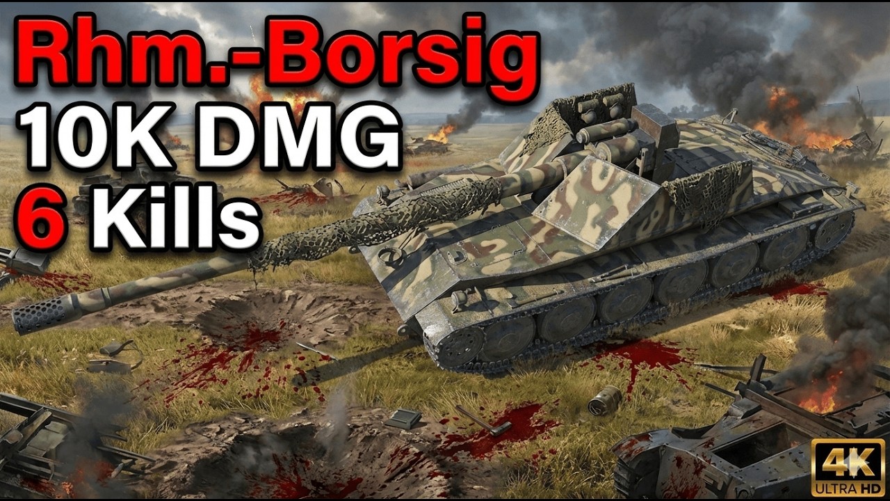 Rhm.-Borsig WoT RU::10K DMG, 6 Kills