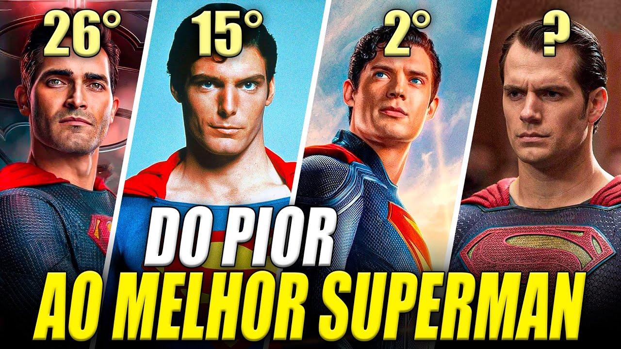 TODAS as VERSÕES do SUPERMAN (do pior ao melhor)