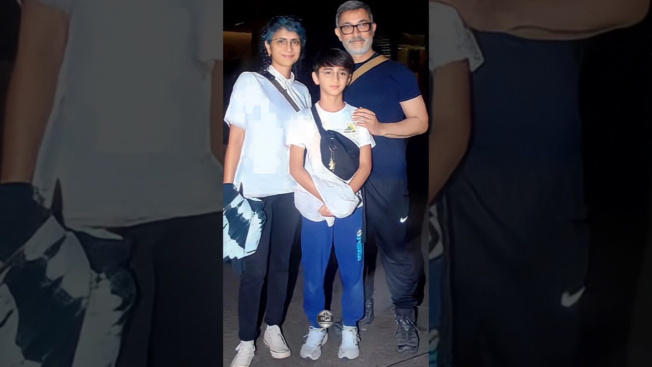 ❣️ Star Actors Amir Khan with his Cute wife & Son , Daughter 💞🥀💖  Beautiful Family #amirkhan