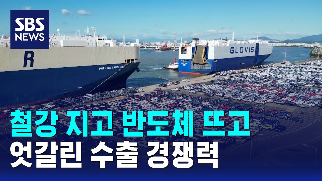 철강 지고 반도체 뜨고&hellip;엇갈린 수출 경쟁력 / SBS