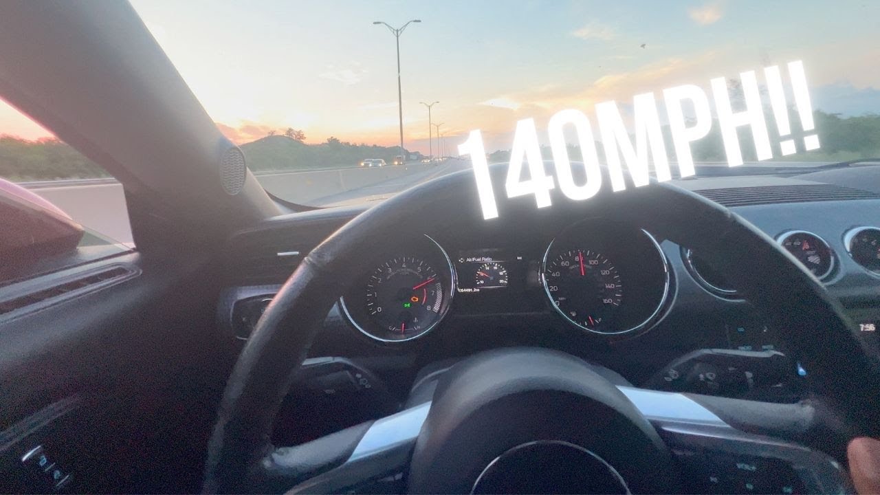 Cutting Up In My Mustang 5.0 On The Highway!