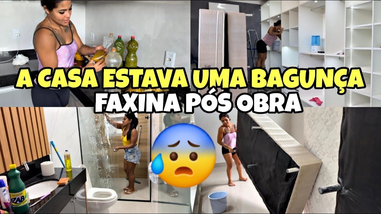 A SITUAÇÃO ESTAVA FEIA 😩 FAXINA PÓS REFORMA // VLOG DE LIMPEZA E ORGANIZAÇÃO 😍