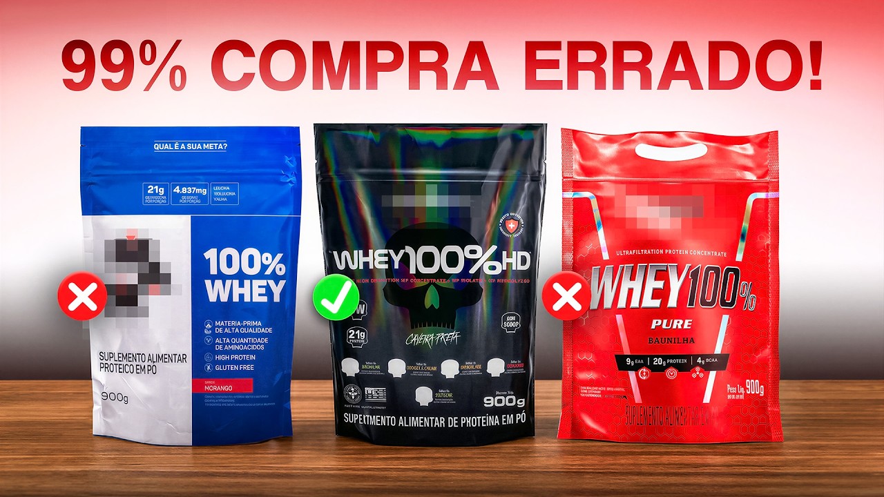 TOP 7 MELHORES WHEY PROTEIN para Comprar SEM ERRO em 2026 (90% ERRA!)
