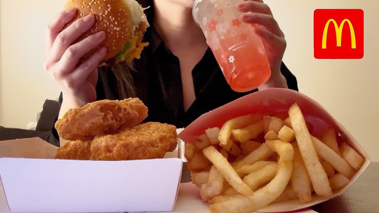 限界OLマックのてりたまのために働く【Mukbang/Eating Sounds】