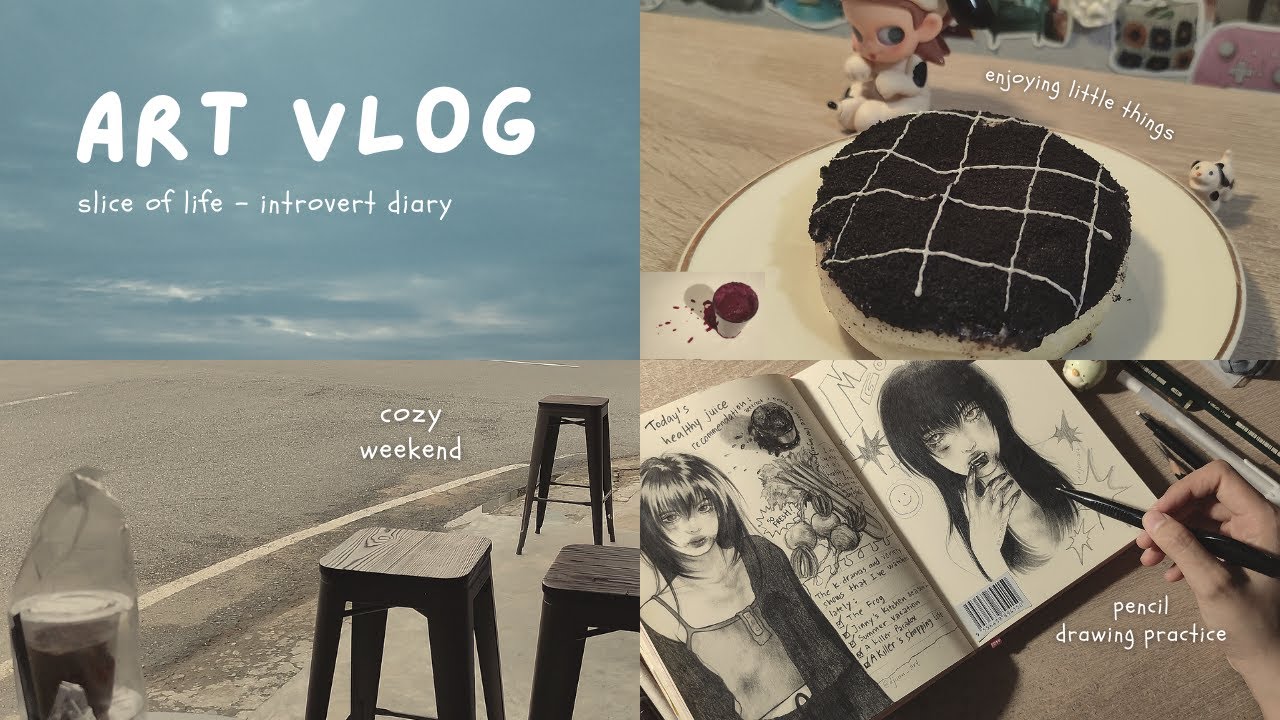 ART VLOG ★ Let's spend the cozy weekend with me! Cooking, drawing, eating delicious foods