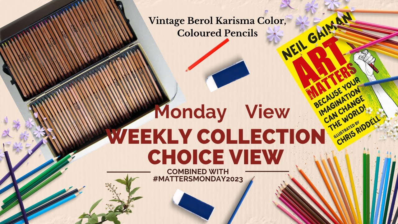 Monday View !!! Berol Vintage Karisma Color Coloured pencils !!