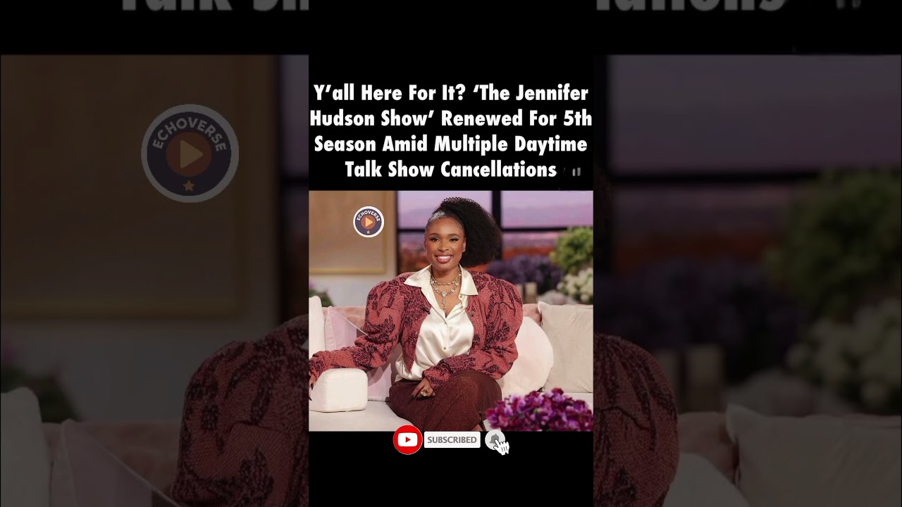 🎉 JENNIFER HUDSON WINS! Her Show Renewed for 5th Season Amid Talk Show Purge#shorts